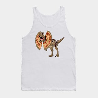 Dilophosaurus cartoon illustration Tank Top